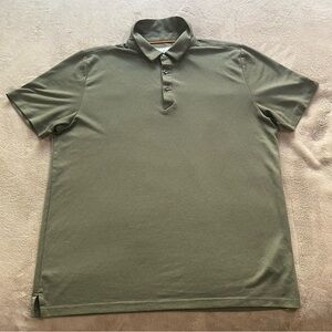 Modern Ambition Performance Polo Shirt Mens Large L Olive Green Tech Casual Golf